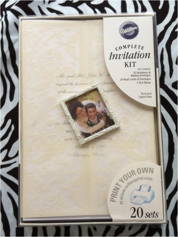 Print Your Own Wedding Invitations Kits Wilton Print Your Own Wedding Invitation Kit 20 Invitations Print Your Own Wedding Invitations Kits Wilton Print Your Own Wedding Invitation Kit 20 Invitations