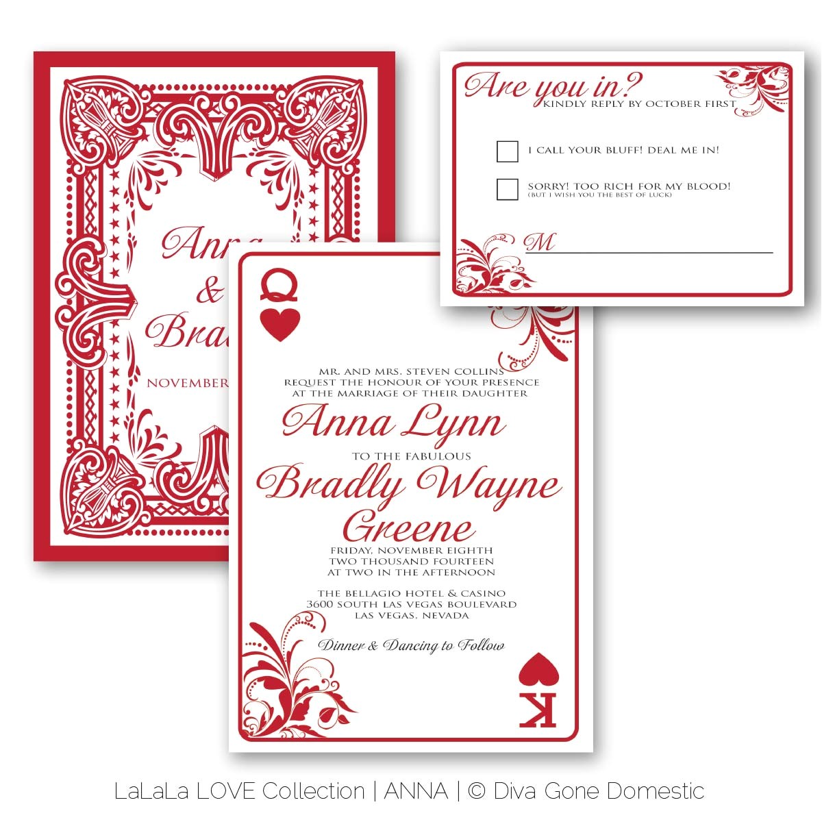 Printable Las Vegas Wedding Invitations Perfect Ideas Playing Card Wedding Invitations Las Vegas