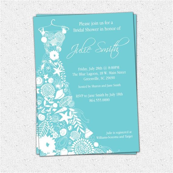 Printable Seashell Wedding Invitations Printable Bridal Shower Invitation Floral Seashell Dress Printable Seashell Wedding Invitations Printable Bridal Shower Invitation Floral Seashell Dress