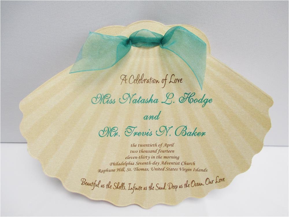 Printable Seashell Wedding Invitations Seashell Shaped Invitations Printable Seashell Wedding Invitations Seashell Shaped Invitations