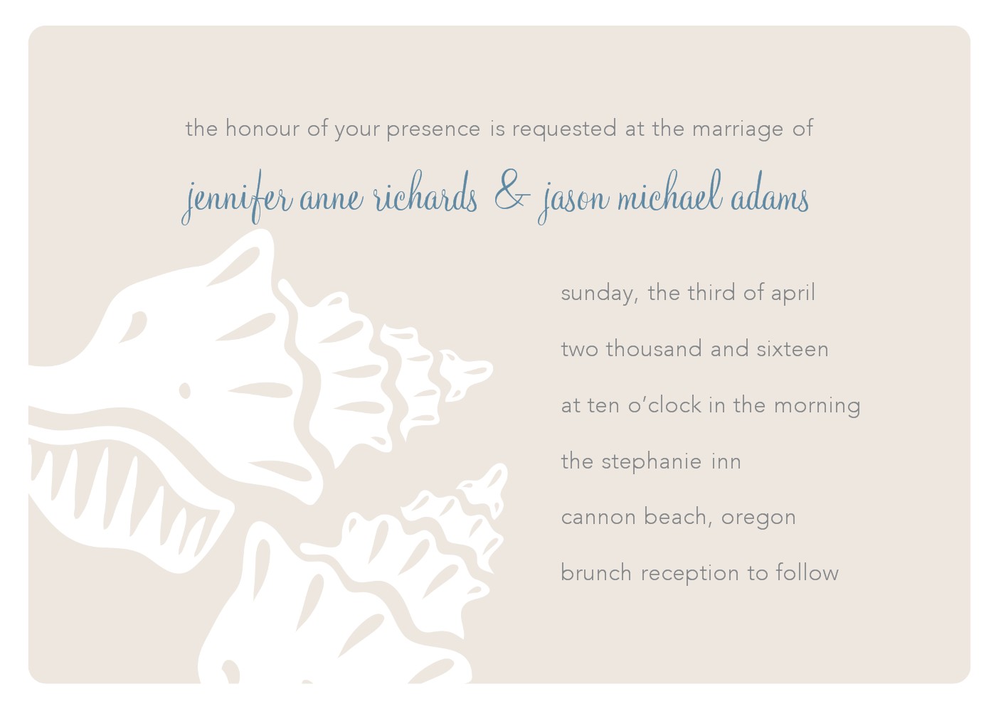 Printable Seashell Wedding Invitations Seashell Wedding Invitation Printable Seashell Wedding Invitations Seashell Wedding Invitation