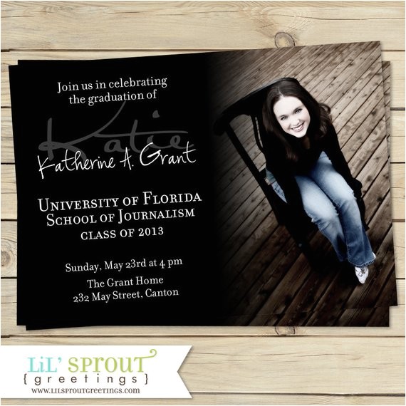 Printing Graduation Invitations at Home Senior Graduation Announcement Printable Senior