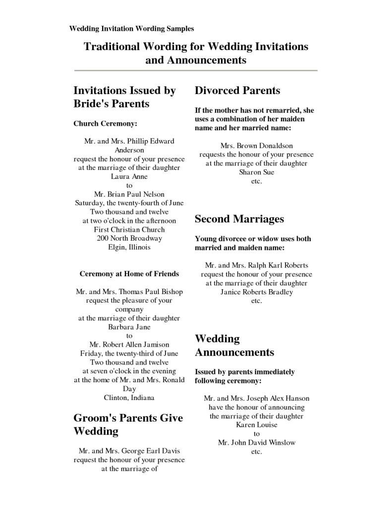 Proper Wording Of Wedding Invitations Proper Wedding Invitation Wording Wedding Invitation