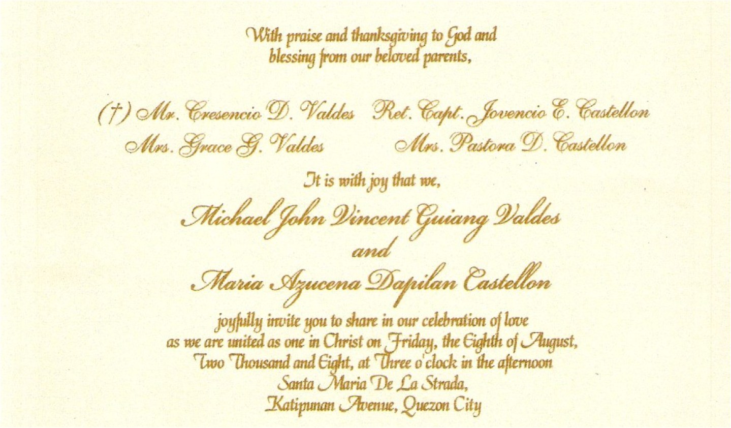 Proper Wording Of Wedding Invitations Wedding Proper Invitation Wording is One Of the Bes and