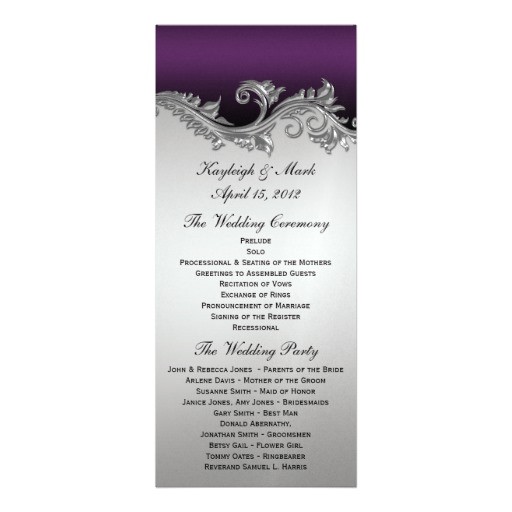 Purple Silver and Black Wedding Invitations Purple and Silver Vintage Invitations 303 Purple and