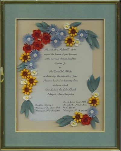 Quilled Wedding Invitation Keepsake 1000 Images About Quilling My Wedding Invitations On