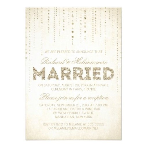Reception Invitations after Private Wedding Reception Invitation Wording after Private Wedding