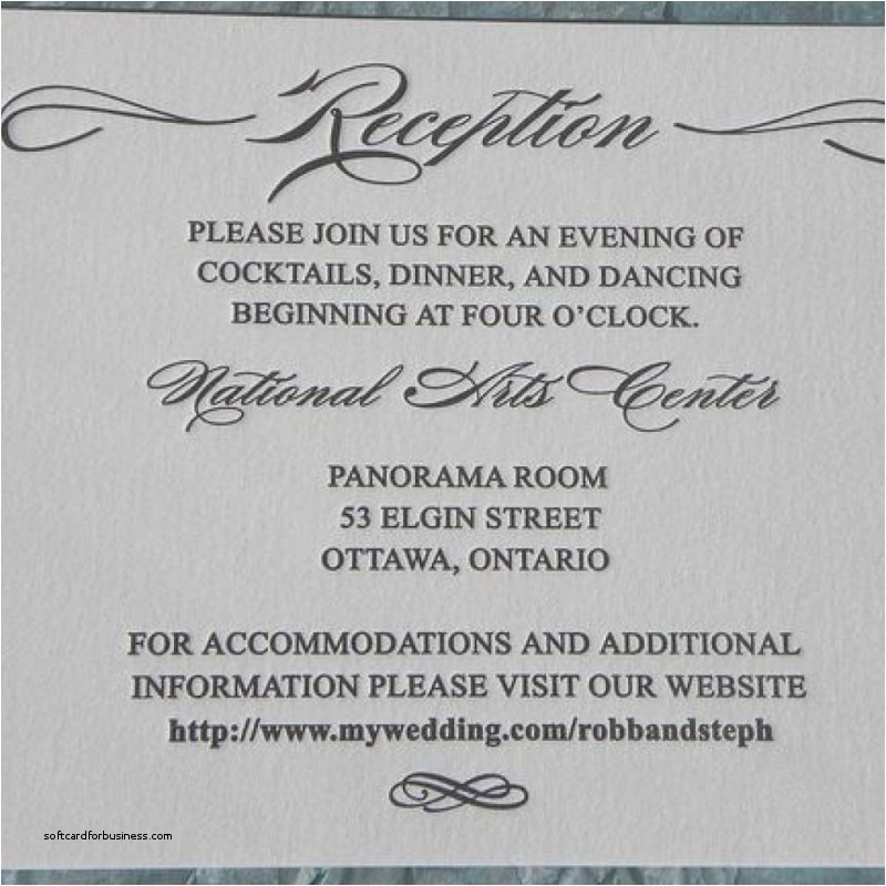 Reception Invitations after Private Wedding Wedding Invitation Elegant Wedding Reception Invitation