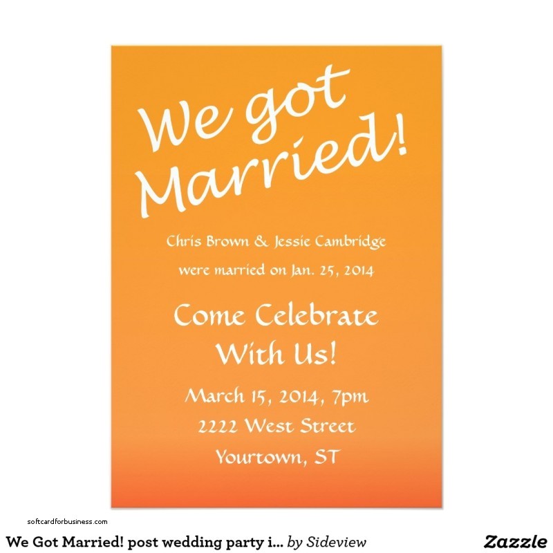 Reception Invitations after Private Wedding Wedding Invitation Elegant Wedding Reception Invitation