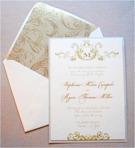 Red Ivory and Gold Wedding Invitations Champagne Ivory and Gold Wedding Invitations by