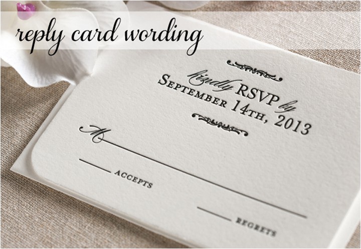 Response Card for Wedding Invitation Wording Response Card Wording for Wedding Invitations