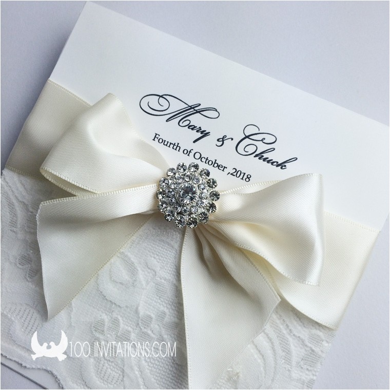 Ribbon Brooch Wedding Invitation Elegant Wedding Invitations with Brooches Www Pixshark