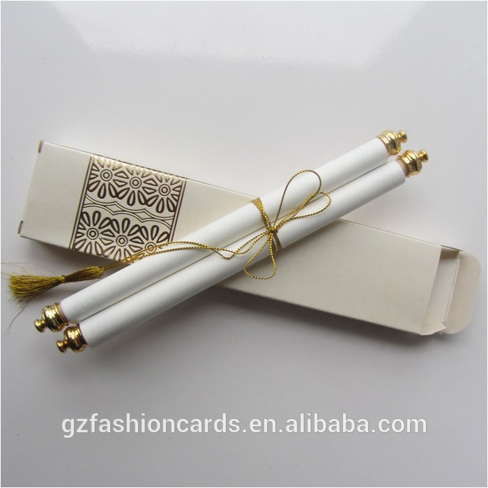 Rolling Wedding Invitation Cards Royal Decree Scroll Invitations Sc006 Newest Wedding Cards