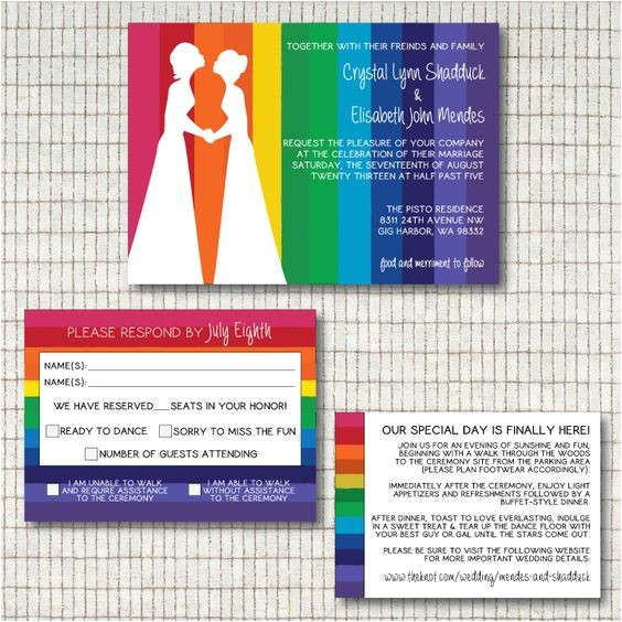 Same Sex Marriage Wedding Invitations Couple Silhouette Same Sex Marriage and Marriage On Pinterest