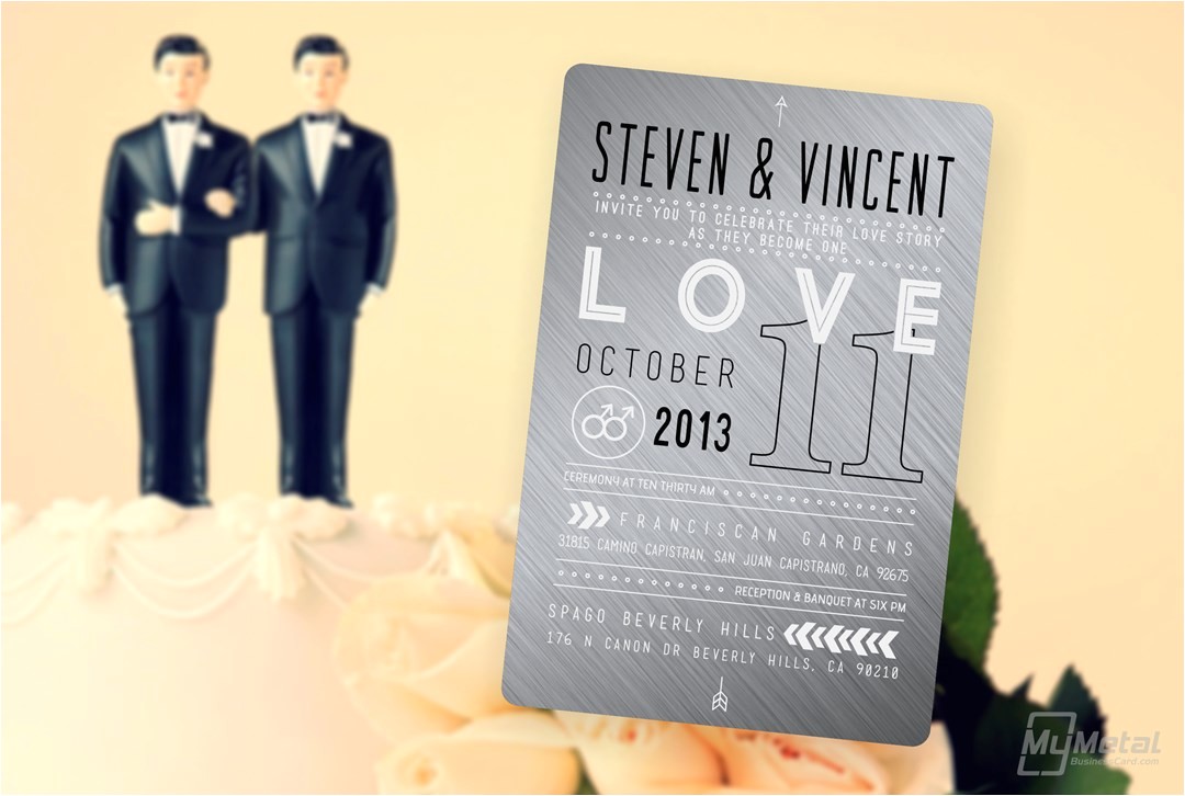 Same Sex Marriage Wedding Invitations for Same Sex Couples Looking to Make A Statement Marriage
