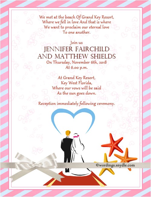 Sample Destination Wedding Invitations Destination Wedding Invitation Wording Samples Wordings