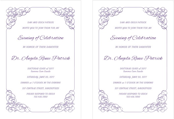 Sample Invitation Card for Graduation Ceremony 43 Printable Graduation Invitations Free Premium