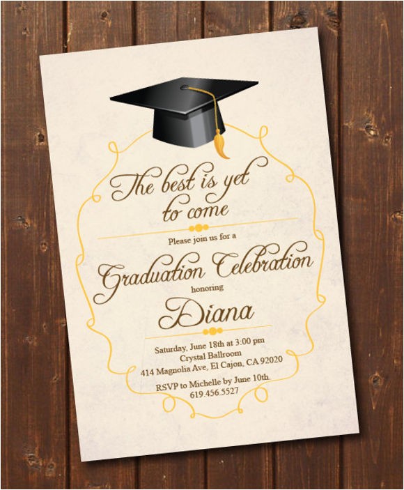 Sample Invitation Card for Graduation Ceremony 76 Invitation Card Example Free Sample Example format