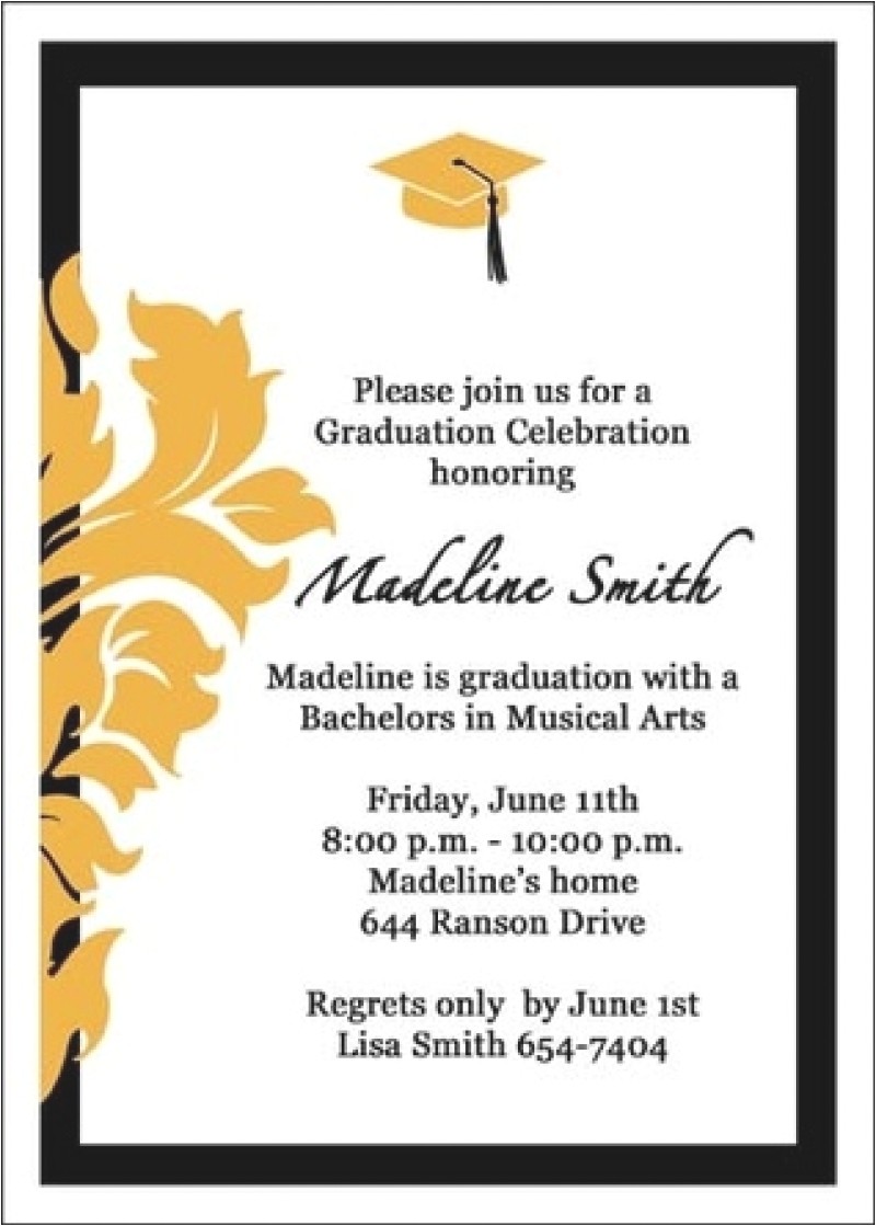 Sample Invitation Card for Graduation Ceremony Invitation Card Graduation Ceremony Purplemoon Co