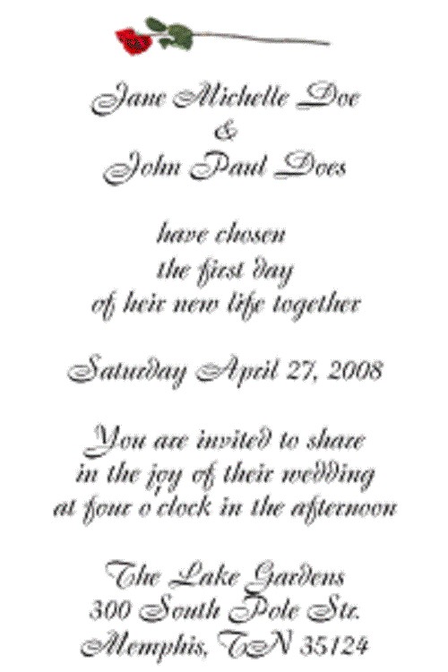 Sample Wedding Invitation Wording Wedding Invitation Wording Samples Wedding Inspiration