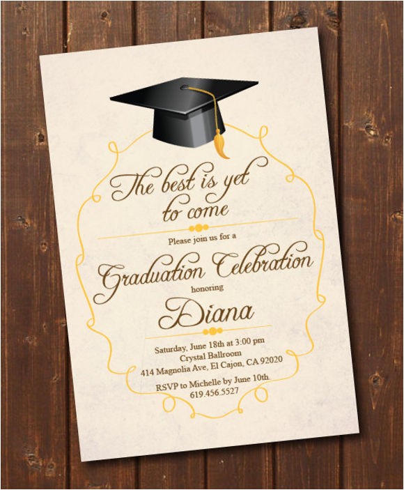 Samples Of Graduation Invitation Cards 76 Invitation Card Example Free Sample Example format