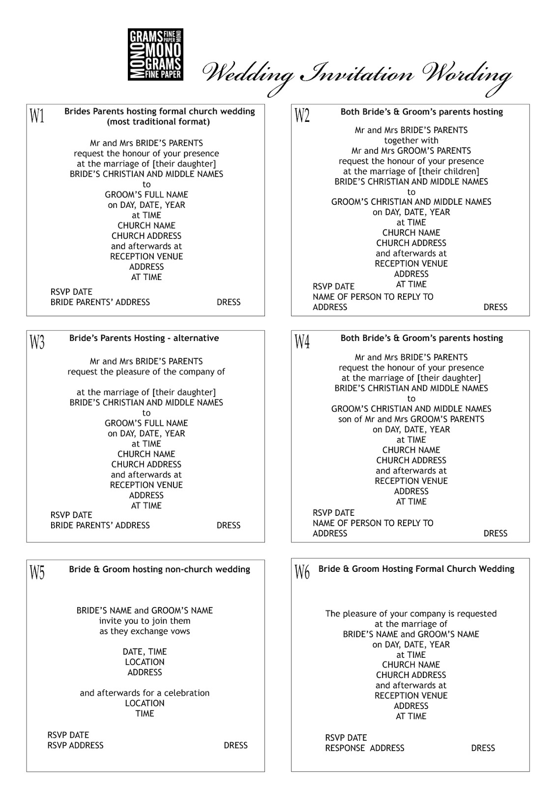 Samples Of Wording for Wedding Invitations Pocket Wedding Invitations