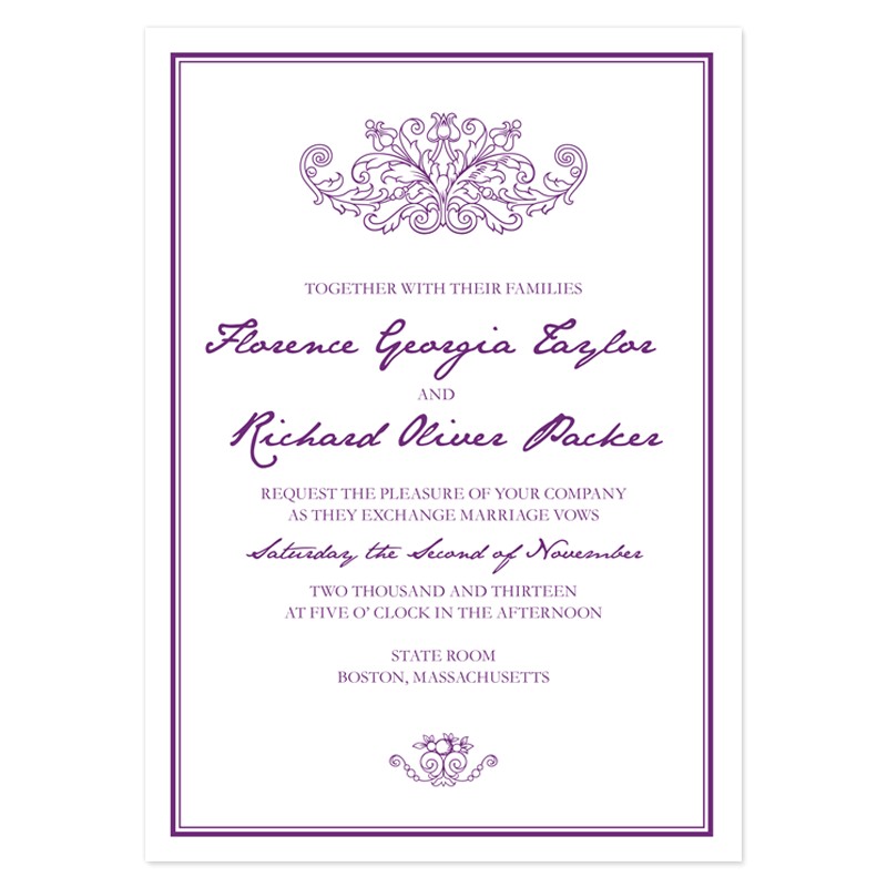 Samples Of Wording for Wedding Invitations Sample Invitation Templates Samples and Templates