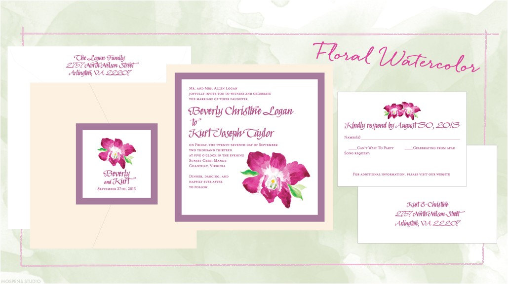 Sangria Color Wedding Invitations Custom Wedding Invitations Custom Wedding Invitations