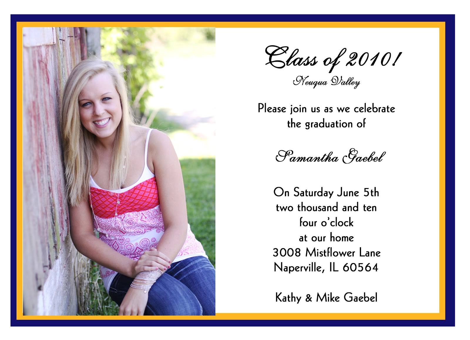 Senior Graduation Invites Carol Graham Photography Senior Graduation Announcements