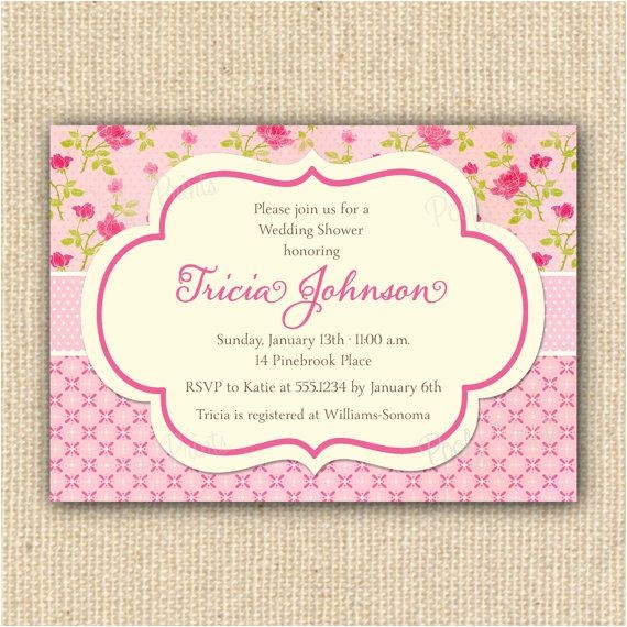 Shabby Chic Wedding Shower Invitations Luxury Bridal Shower Invitations Shabby Chic Ideas