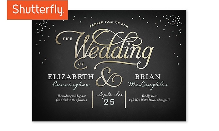 Shutterfly Wedding Invites Wedding Invitations Shutterfly Groupon