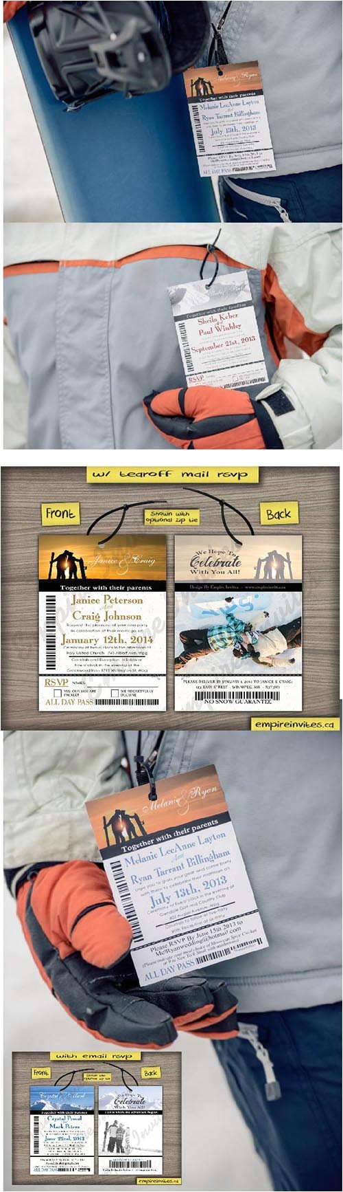 Ski Pass Wedding Invitations Custom Ski Pass Wedding Invitations From Winnipeg Canada Ski Pass Wedding Invitations Custom Ski Pass Wedding Invitations From Winnipeg Canada