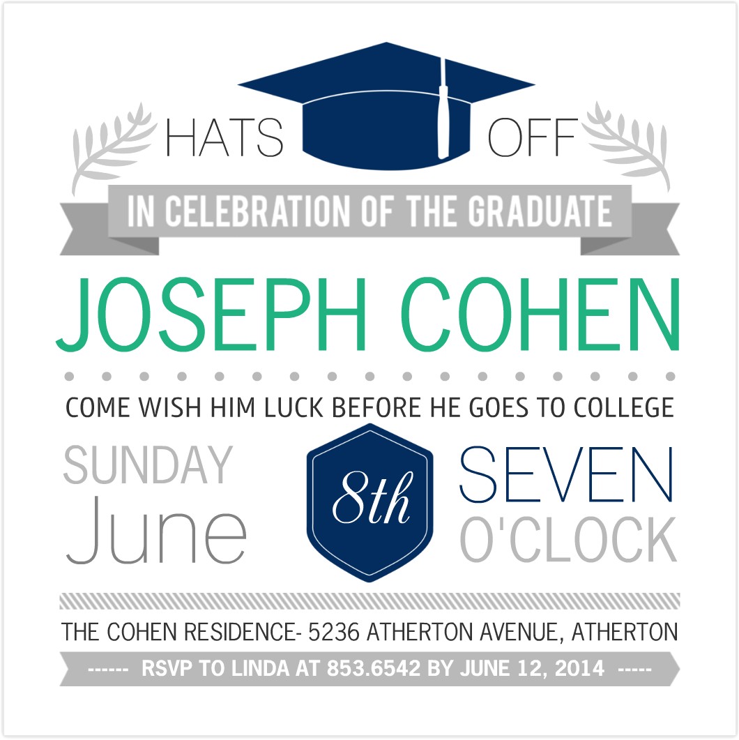 Small Graduation Party Invitations Create the Perfect Graduation Party Invitation Mixblog