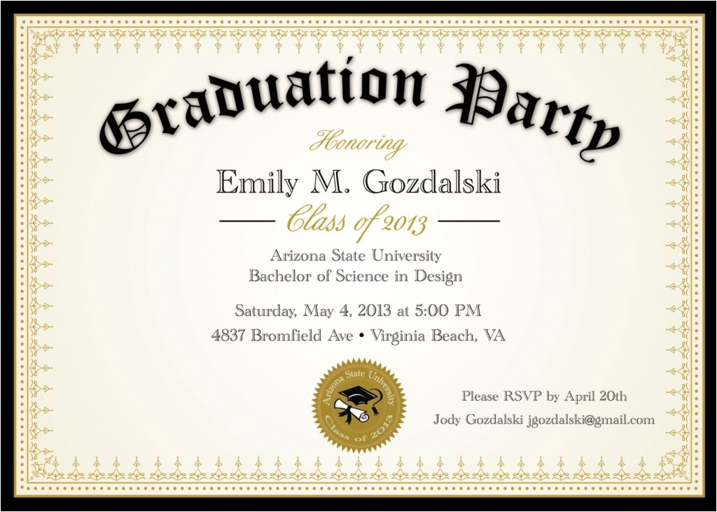 Small Graduation Party Invitations Diploma Graduation Party Invitations Grad Announcement