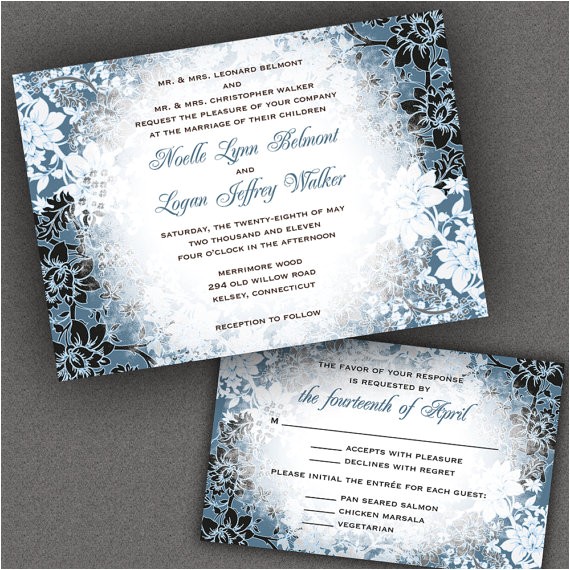 Snowflake themed Wedding Invitations 5 Winter Wedding Wonderland Ideas From Etsy