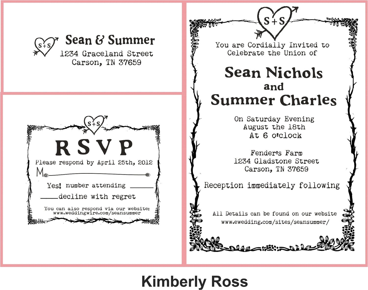 Stamps for Wedding Invites Wedding Invitation Rubber Stamp with Typewriter Font and