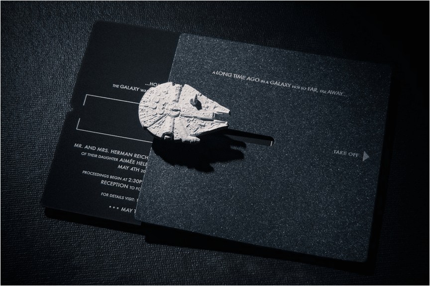 Star Wars themed Wedding Invitations Star Wars Wedding Invitation Trumps All Other Invitations