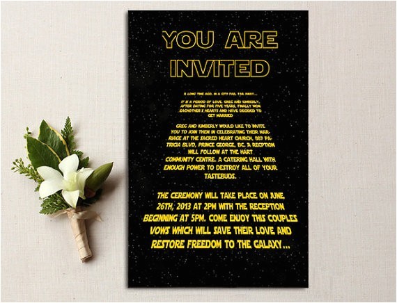 Star Wars Wedding Invitations 50 Best Star Wars Wedding Ideas Of All Time Emmaline Bride