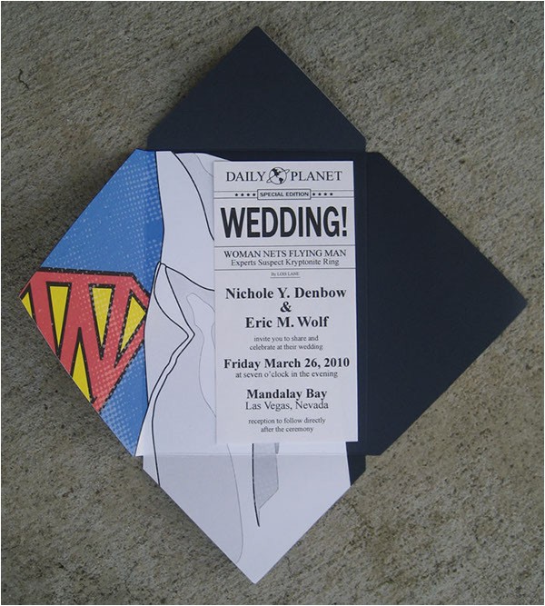 Superman Wedding Invitations Superman Wedding On Behance