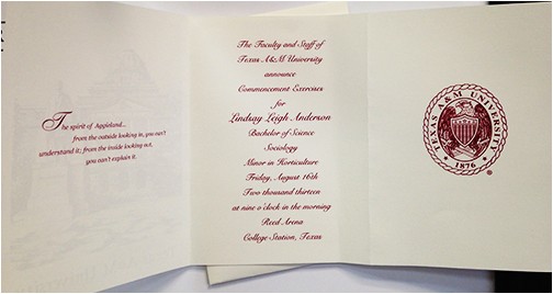 Tamu Graduation Invitations Graduation Tamu Graduation Invitations Graduation