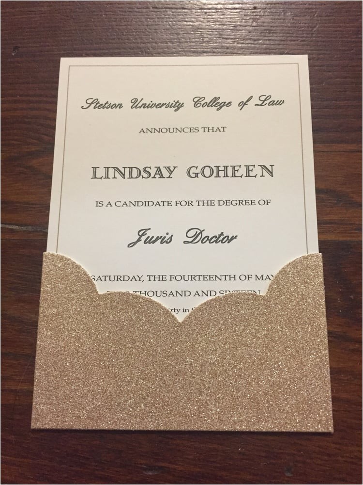 Target Graduation Invitations Law School Graduation Announcement Printed Blank Gar with