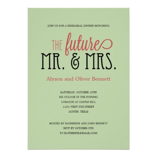 The Future Mr and Mrs Wedding Invitation Wedding Invitation Wording Wedding Invitation Wording Mr