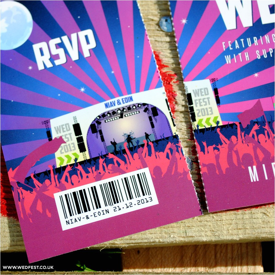 Ticket Stub Wedding Invitations Winter Festival Wedding Invites Wedfest Ticket Stub Wedding Invitations Winter Festival Wedding Invites Wedfest