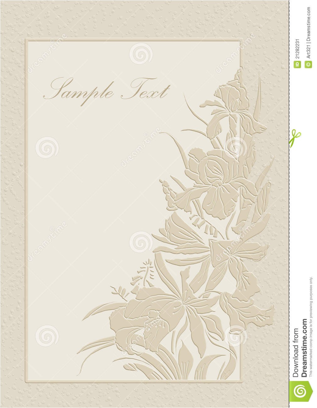 Time Frame for Wedding Invitations Wedding Invitation Frame orchids and Lilies Stock Image