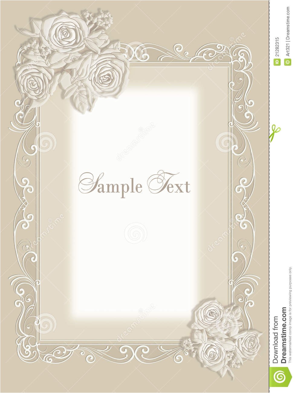 Time Frame for Wedding Invitations Wedding Invitation Frame Royalty Free Stock Photo Image