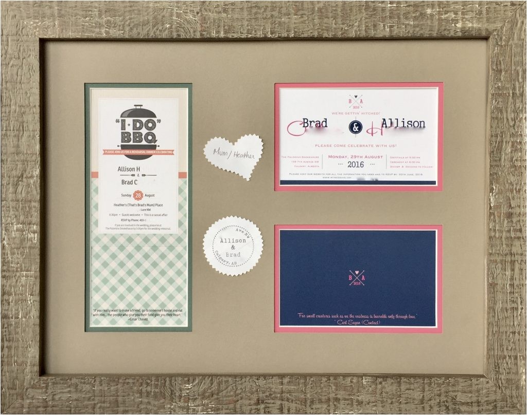 Time Frame for Wedding Invitations Wedding Invitations Time Frames Custom Framing