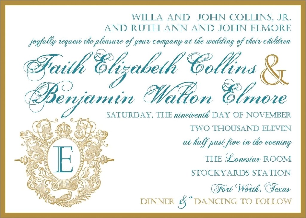 Together with their Parents Wedding Invitation Wedding Invitation Wording Samples together with their