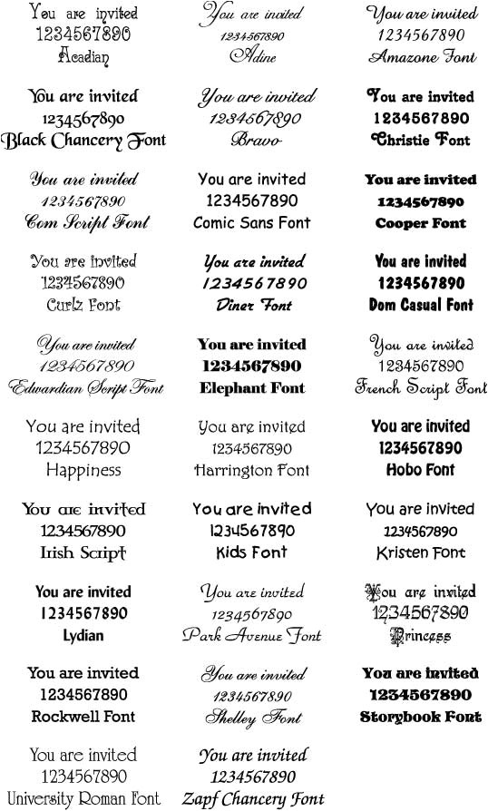Traditional Wedding Invitation Font Wedding Invitation Font Vintage Wedding