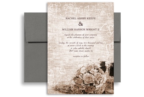 Traditional Wedding Invitations Designs Classic Traditional Roses Wedding Invitation Design 5×7 In