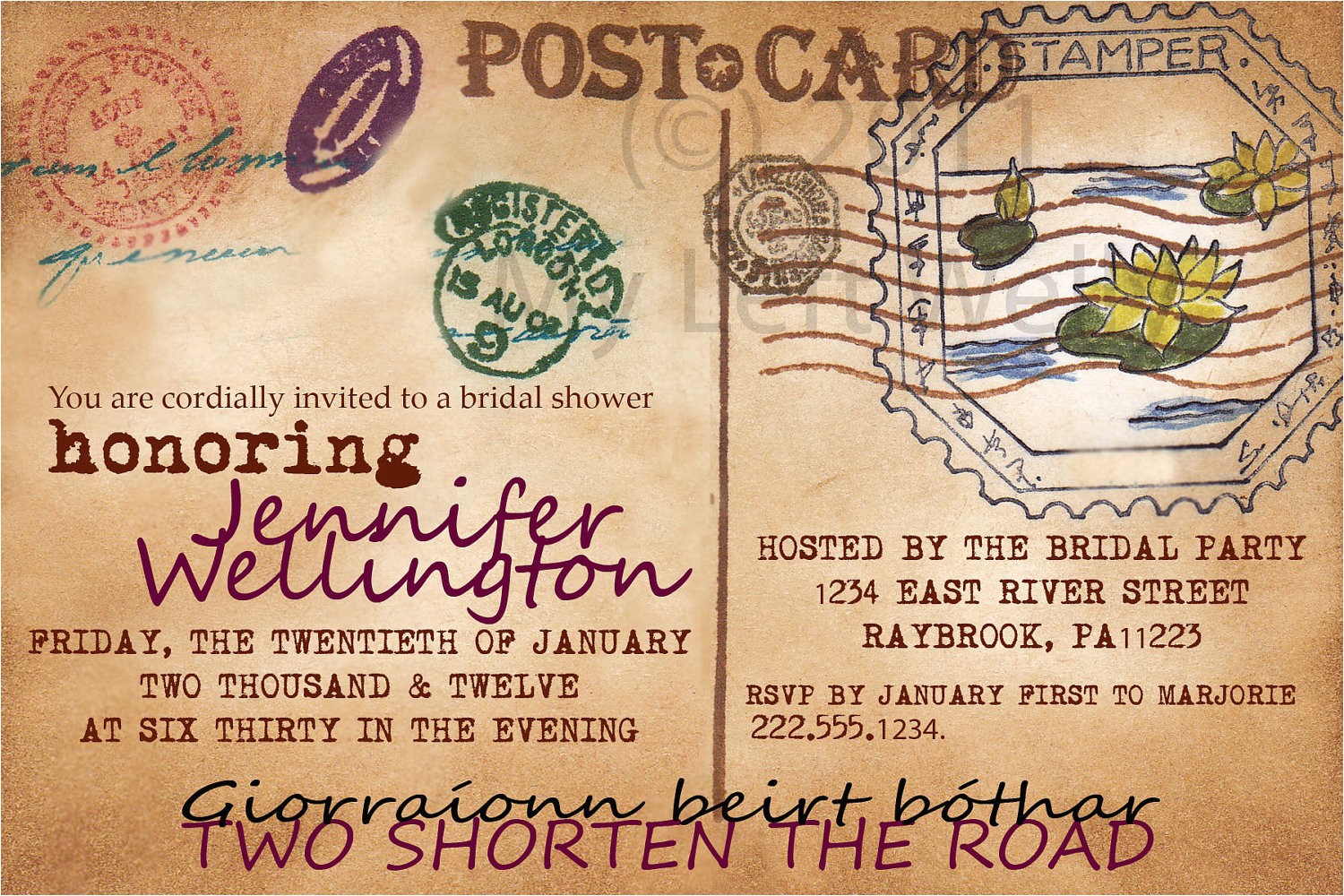 Travel themed Wedding Shower Invitations Bridal Shower Invitations Bridal Shower Invitations